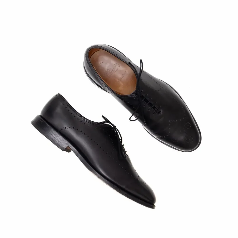 $495 Allen Edmonds Fairfax Black Leather Oxford Dress Shoes US 10 EEE